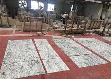 Porcellana Ha annunciato le mattonelle di marmo bianche di pietra naturali della smussatura del pavimento di dimensione di 60x60cm  fornitore