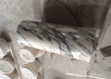 Porcellana Marmo di pietra naturale di marmo di Arabescato per la grande colonna rotonda prefabbricata fornitore