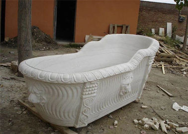 Porcellana Vasca adulta del marmo dello schienale scolpita mano di pietra naturale della vasca del bagno fornitore