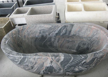 Porcellana Bagno indipendente della pietra del granito di Juparana, vasca di pietra dell'impiallacciatura per il bagno dell'hotel fornitore