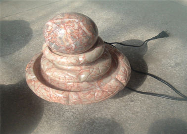 Porcellana Fontana di marmo rossa piccola di pietra d'abbellimento decorativa della palla del salone fornitore