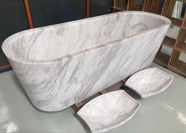 Porcellana Tipo indipendente materiale lucidato del marmo di pietra naturale di lusso della vasca di trattamento fornitore