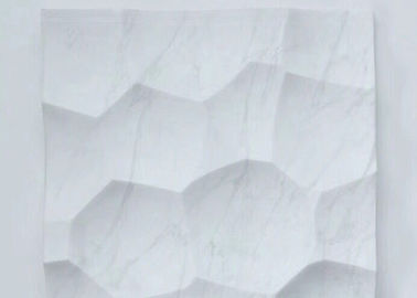 Porcellana Lastra di marmo bianca di bello delle vene scampanio di pietra naturale delle mattonelle per la decorazione della parete del fondo fornitore