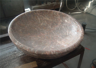 Porcellana Lavandino rosso del bagno del marmo dell'agata, bello aspetto del bacino di pietra della ciotola fornitore