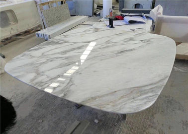 Porcellana Piani d'appoggio rotondi della pietra del marmo del bordo, piano d'appoggio di funzionamento con l'ampia gamma di colore fornitore