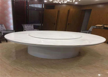 Porcellana Piano d'appoggio di marmo rotondo dell'onyx naturale di bianco traslucido per il salone fornitore