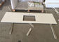 I controsoffitti bianchi del calcolo della costruzione prefabbricata del quarzo per il ristorante scelgono la cima del banco del lavandino fornitore