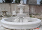 Pietra d'abbellimento decorativa di lusso per la fontana di marmo bianca scolpita mano del giardino della villa fornitore