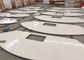 Cima bianca dell'isola della pietra del quarzo di Carrara dei controsoffitti prefabbricati privati unici della cucina fornitore