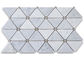 Il triangolo punteggia la tessera del marmo di Carrara, rivestimento smerigliatrice tessere decorative fornitore