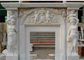 Bordi di marmo indipendenti meticolosi del camino con la scultura di angelo fornitore