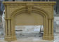 Bordi di marmo bianchi naturali del fuoco, marmo intorno a forma classica della colonna del camino fornitore